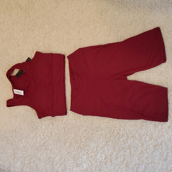 Women's 2 Piece High Waisted Shorts & Crop Top Bra Set - Picture 3 of 5